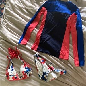 Swimsuit and rashguard